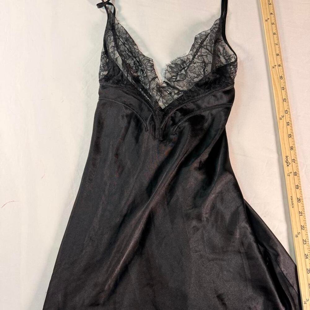 Victorias secret black lace slip